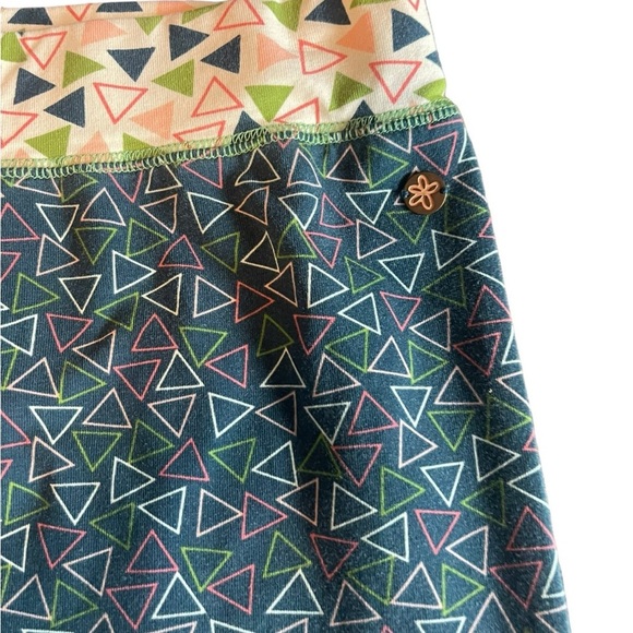 Girl’s Matilda Jane 435  Sz 16 Leggings Blue Green White Peach Pink Floral - Picture 3 of 6